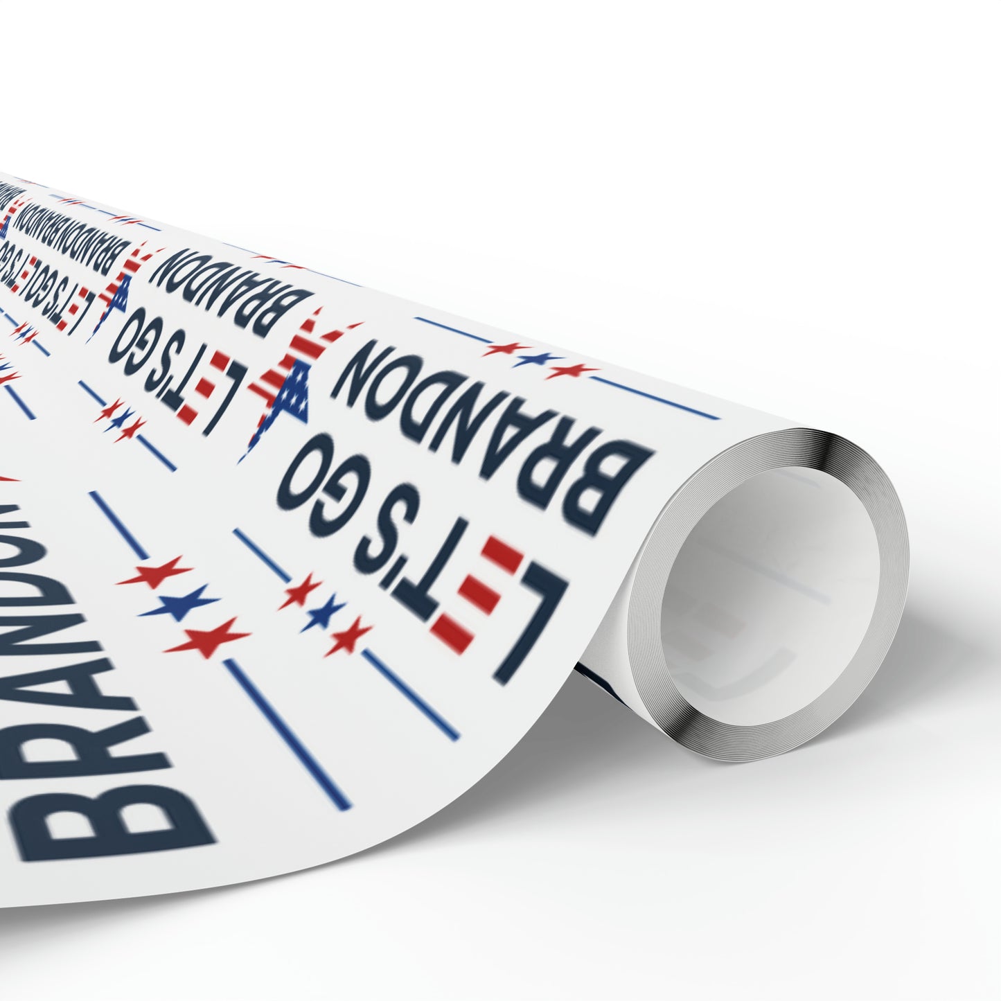 Let's Go Brandon Style USA Wrapping Paper for Gifts - Trump Maga Let's Go Brandon Trump Christmas Gift Wrap