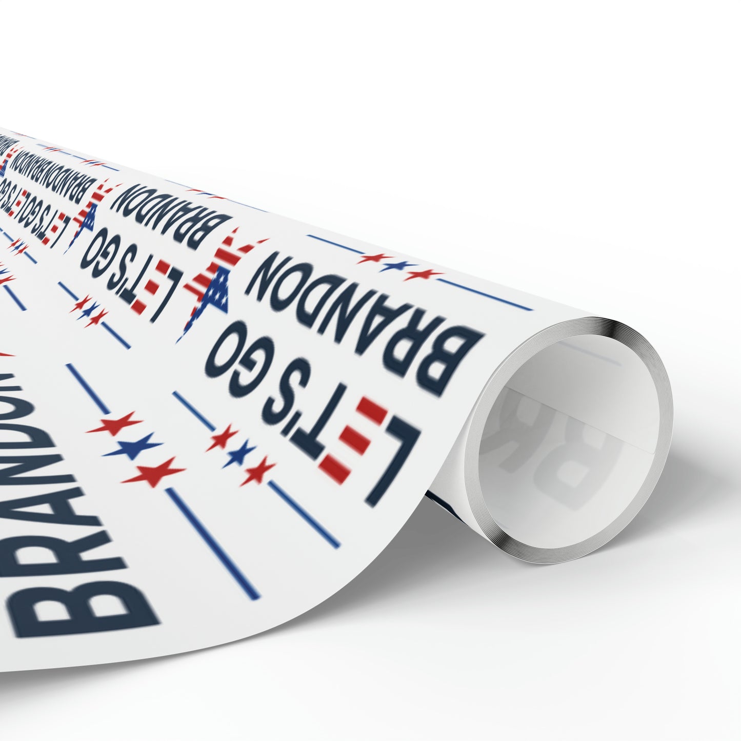 Let's Go Brandon Style USA Wrapping Paper for Gifts - Trump Maga Let's Go Brandon Trump Christmas Gift Wrap