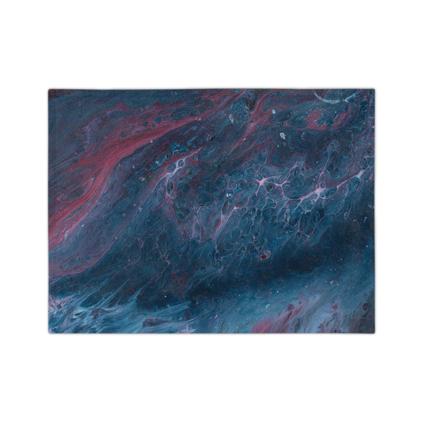 Amazing Acrylic Fluid Pattern Style Throw Sofa Bed Blanket - Soft Thick Velveteen Minky Throw Blanket