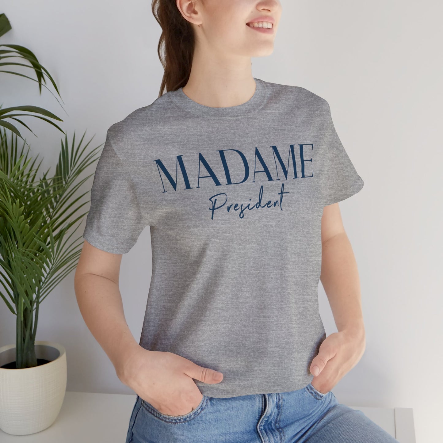 Madame President Shirt Kamala Harris Shirt, Madame Kamala Shirt, Bella Canvas 3001 Unisex T-Shirt Vote Kamala, Biden Drops, Kamala Campaign