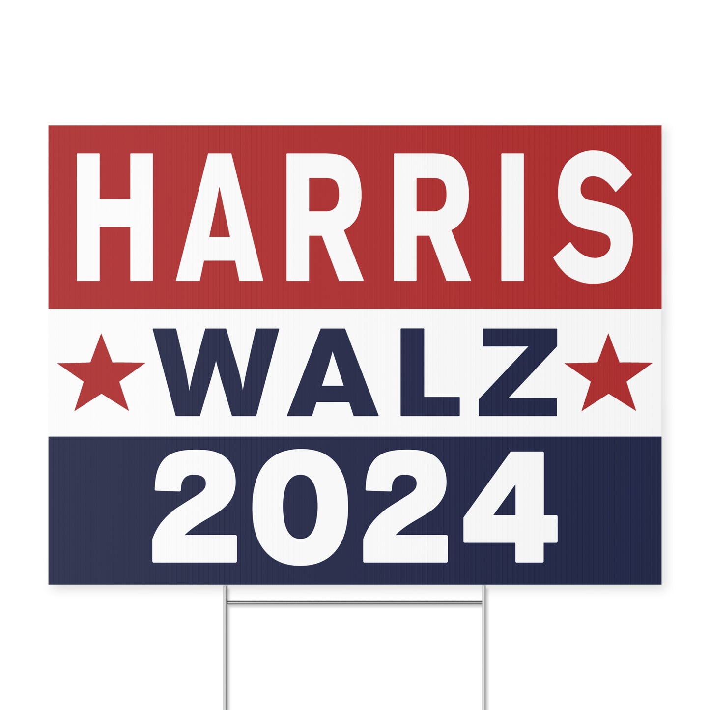 Kamala Harris Walz VP, Tim Walz VP Pick, Harris 2024 Yard Sign with Stand, Kamala Sign, Not Going Back, Lawn Sign 18" x 24"