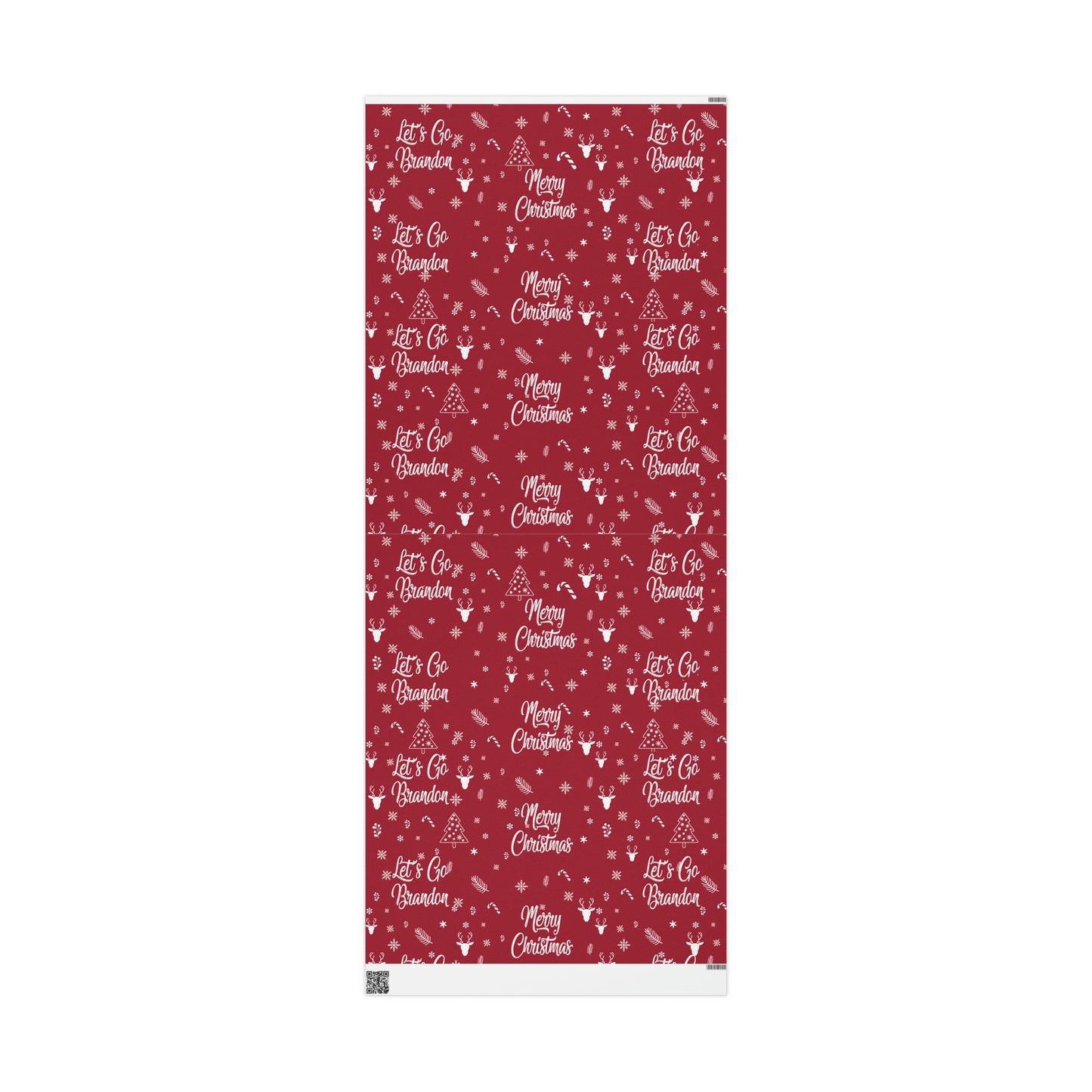Red Christmas Gift Trump Wrapping Paper Trump Christmas Gift Let's Go Brandon Gift Wrap