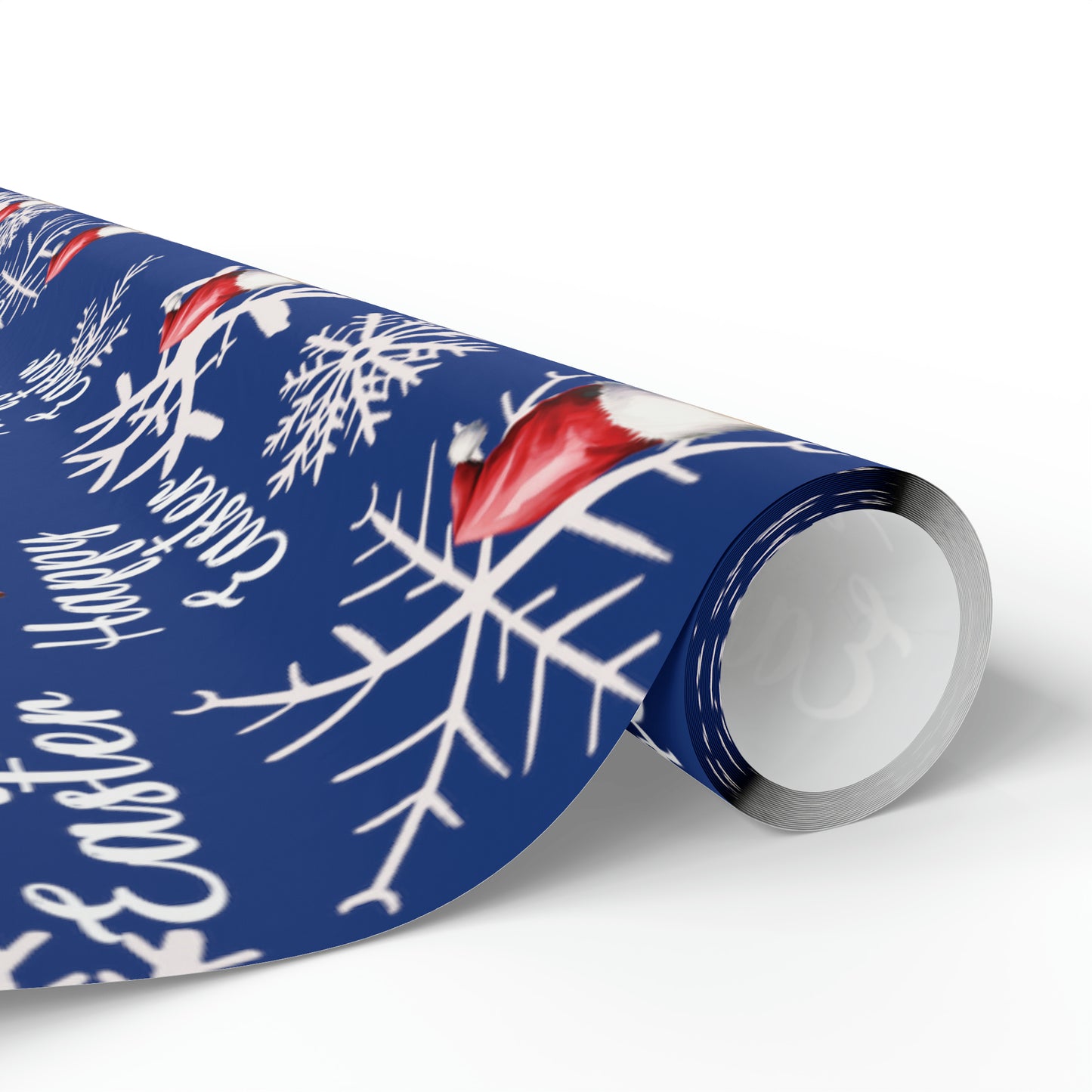 Comically Confused Biden Christmas Blue Wrapping Paper Happy Easter
