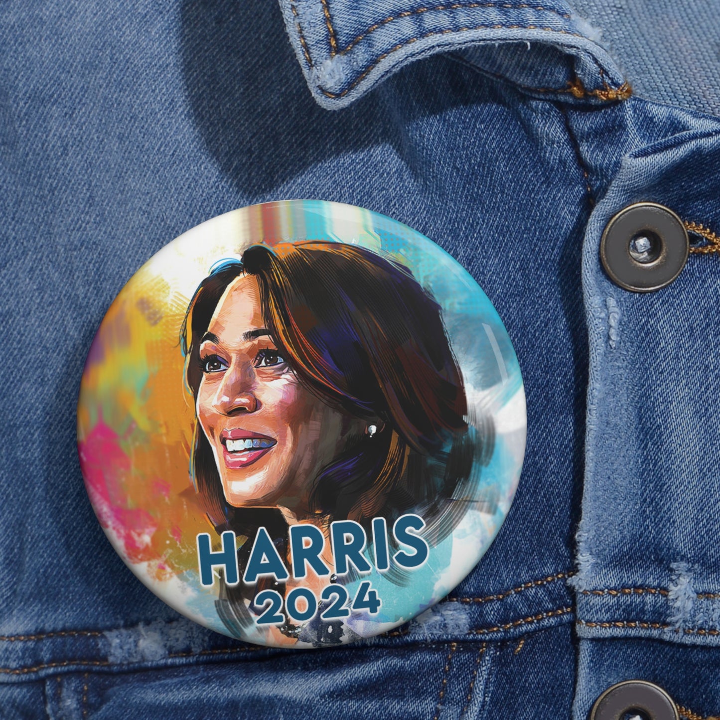 Kamala Harris 2024 Pin Button, Kamala President, Madam Vice President Kamala, Harris 2024, Vote Blue, Vote Pin Button, Kamala Election 2024