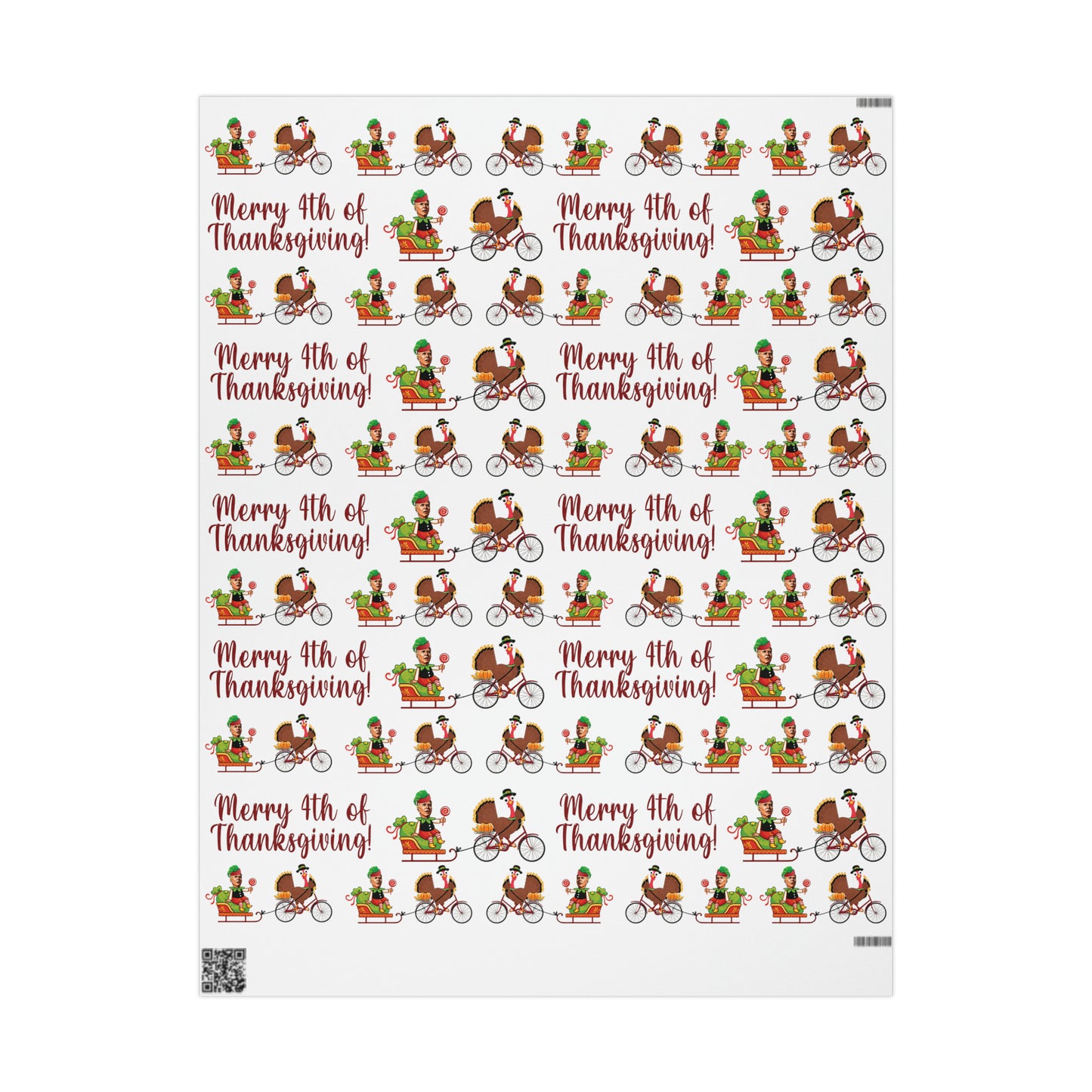 Hilarious Biden Confused Christmas Wrapping Paper for Gifts Biden Merry 4th of Thanksgiving