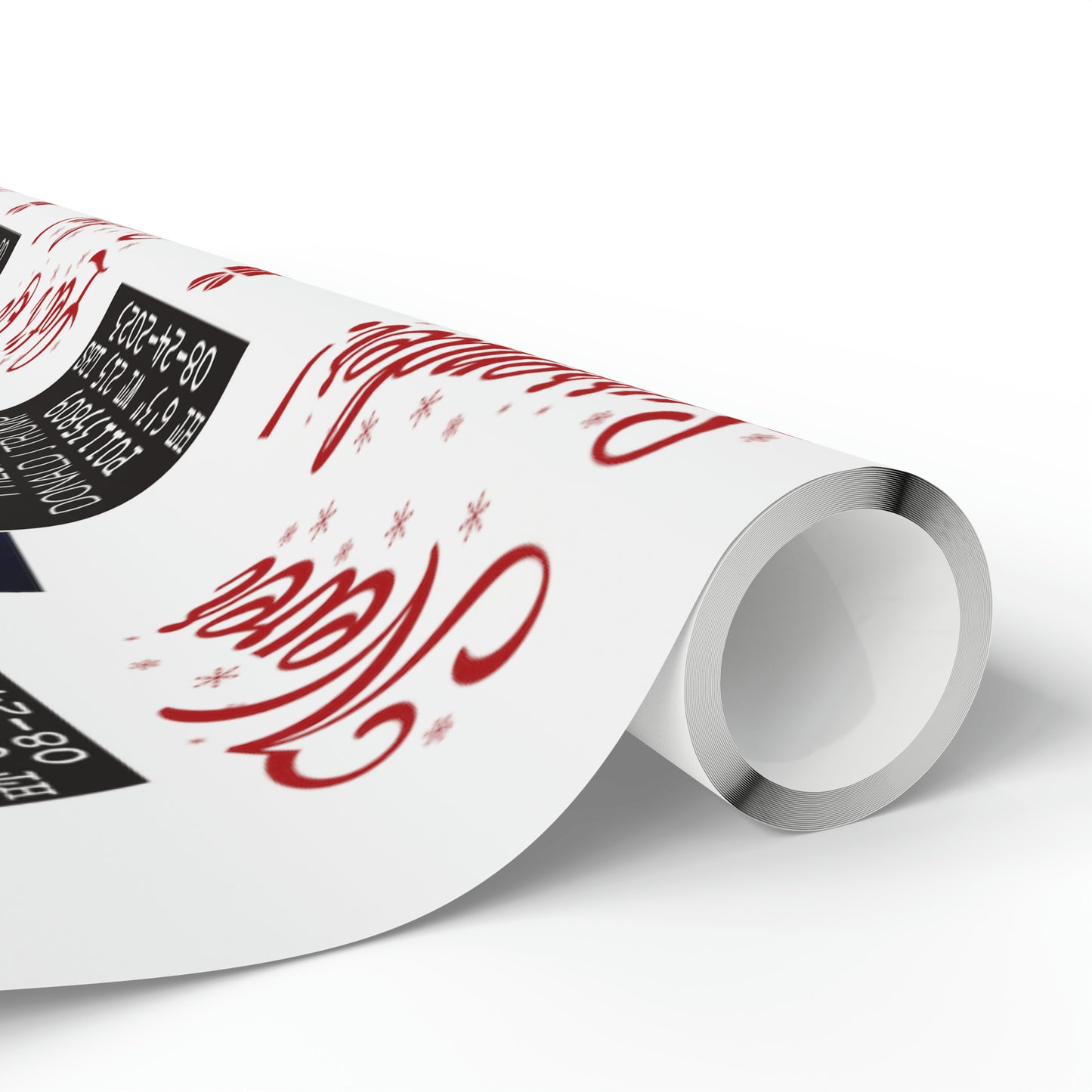 The Trump Mugshot Gift Wrap - Let's Go Brandon Gift Wrap - Santa Trump 2024 Never Surrender Wrapping Paper