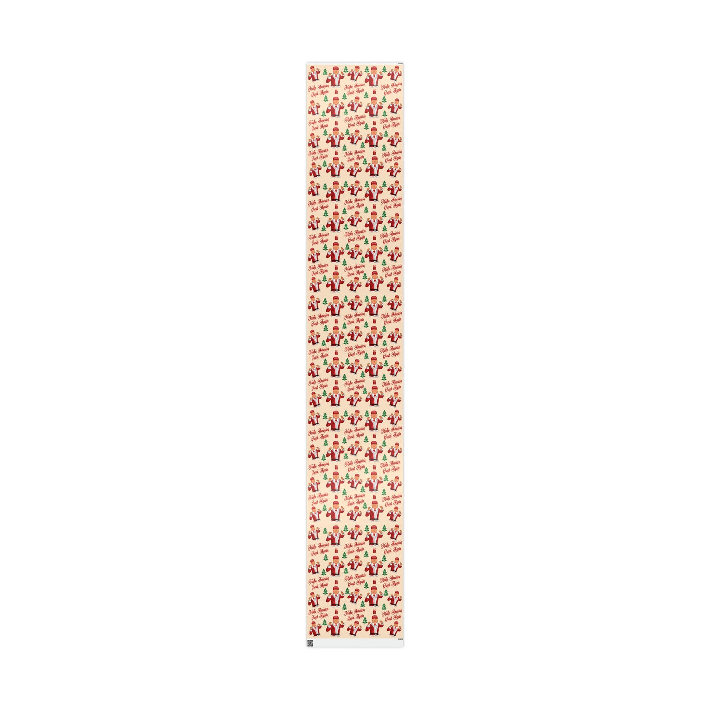 Funny MAGA Trump Christmas Wrapping Paper - Make America Great Again Gift - Joe Let's Go Brandon Funny Santa Trump Wrapping Paper