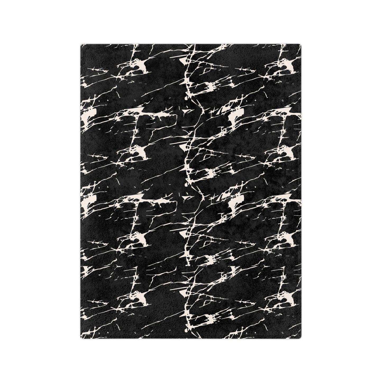 Marvelous Marble Theme Throw Sofa Bed Blanket Black White Marble - Soft Thick Velveteen Minky Throw Blanket