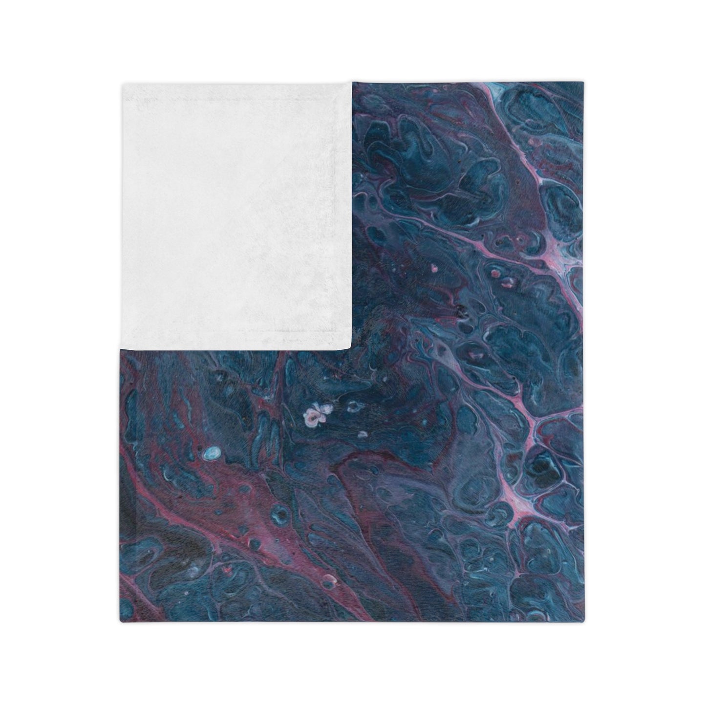 Amazing Acrylic Fluid Pattern Style Throw Sofa Bed Blanket - Soft Thick Velveteen Minky Throw Blanket