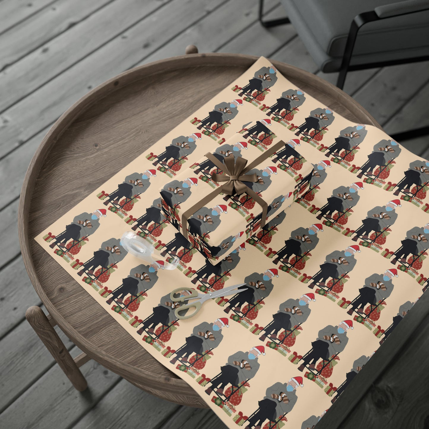Bernie Sanders Mittens Meme Christmas Gift Wrap - Funny Bernie Wrapping Paper for Christmas