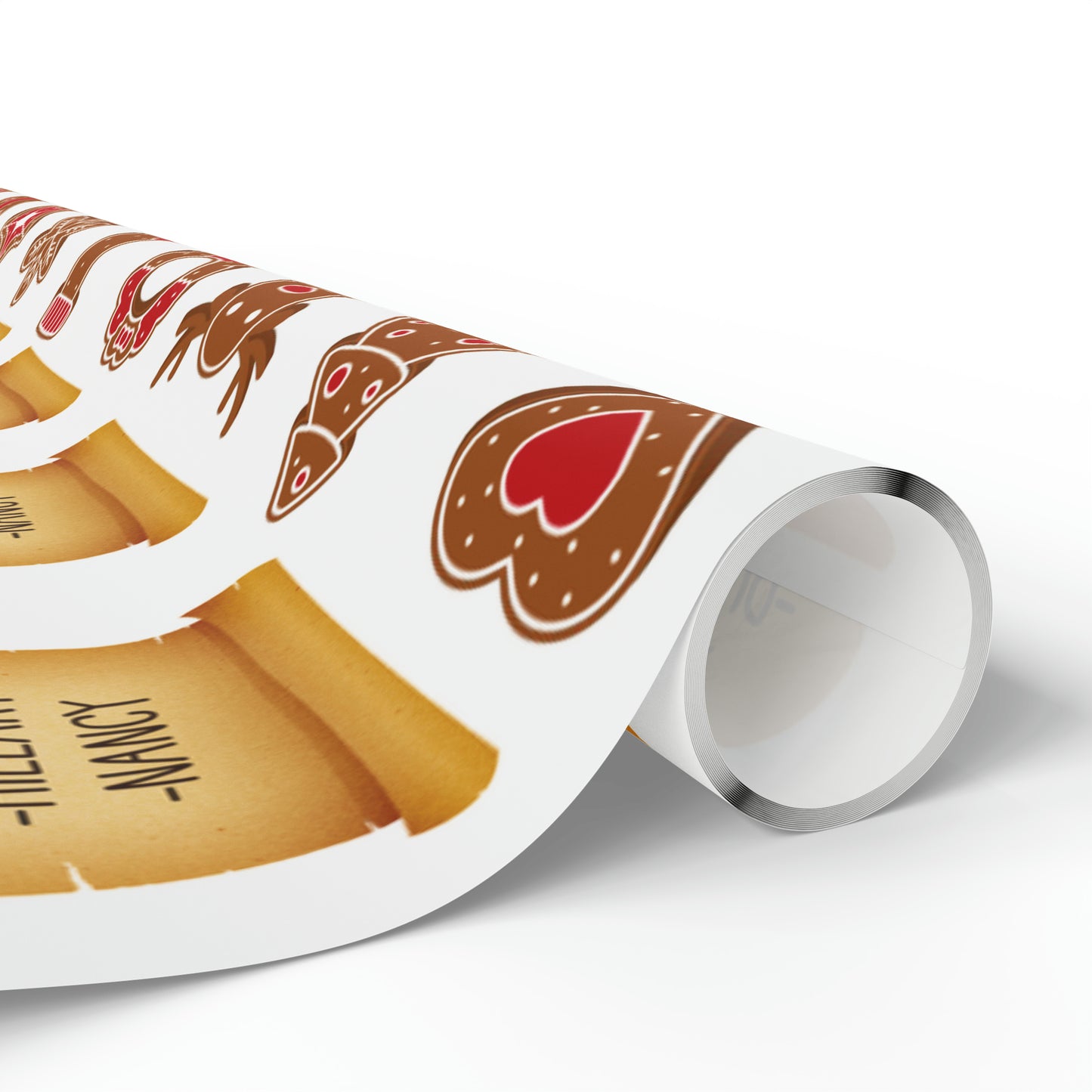 Great Funny Trump Wrapping Paper for Gifts - Pro Trump Naughty List Gingerbread Christmas Gift Wrap