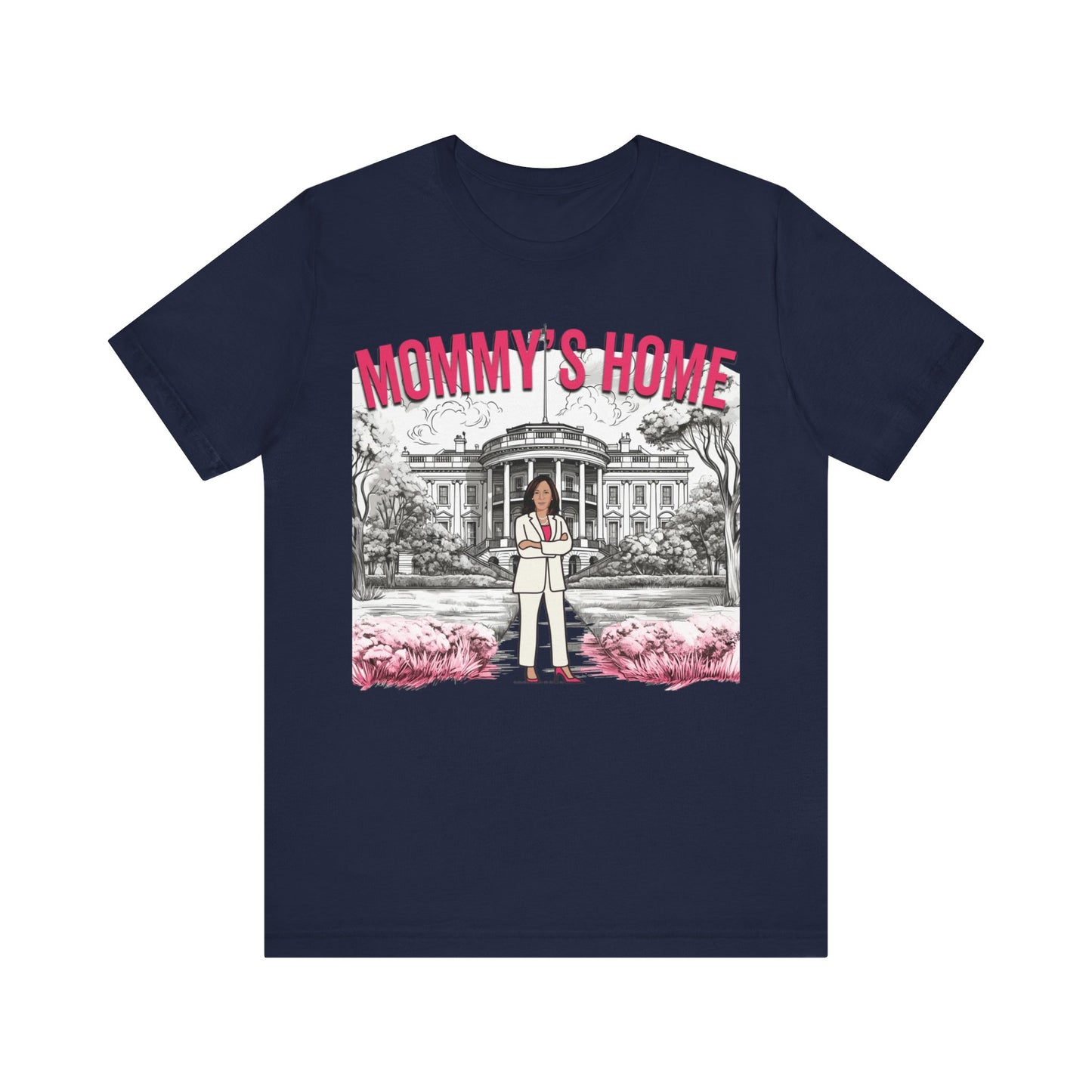 Kamala Mommy's Home Shirt, Kamala Shirt, Bella Canvas 3001 Unisex T-Shirt Vote Kamala Harris President, Kamala Pink White House, Kamala 2024