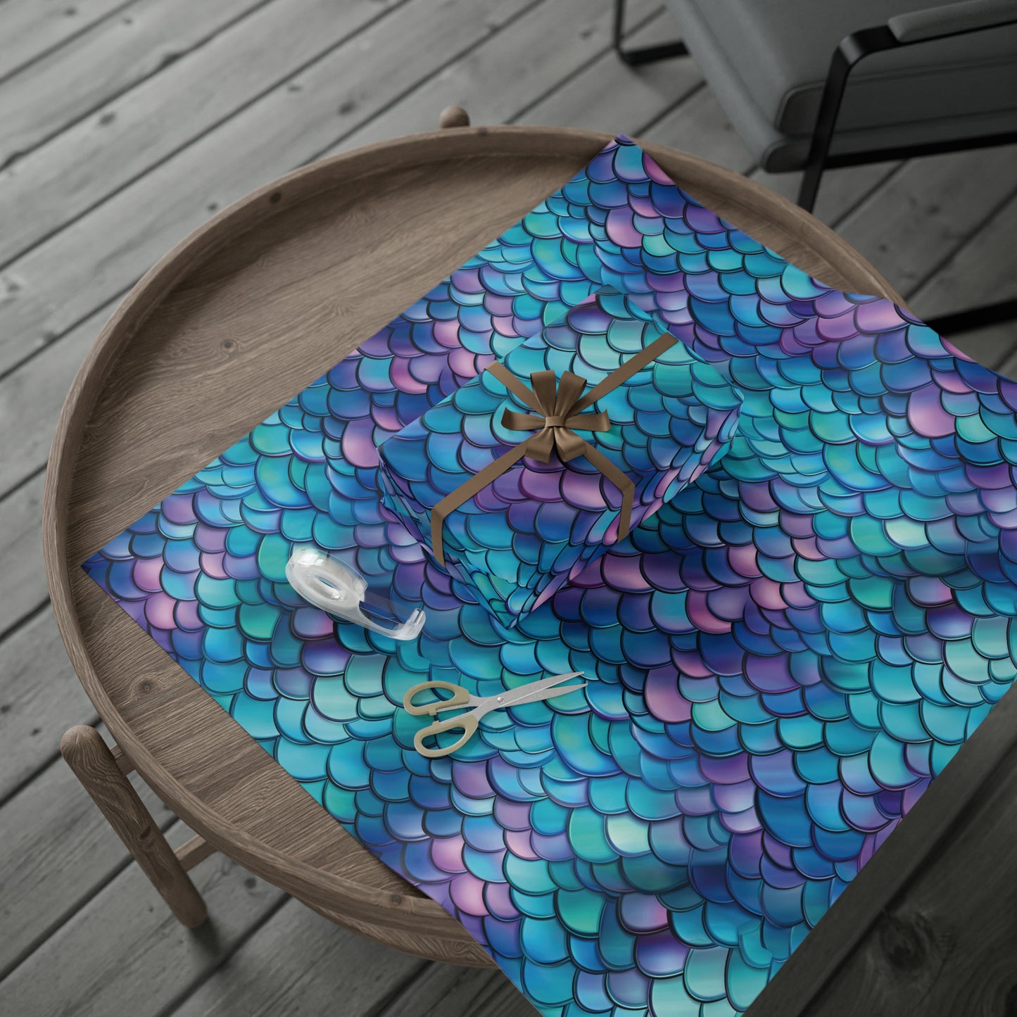 Beautiful Mermaid Wrapping Paper Mermaid Scales Mermaid Gift Wrap