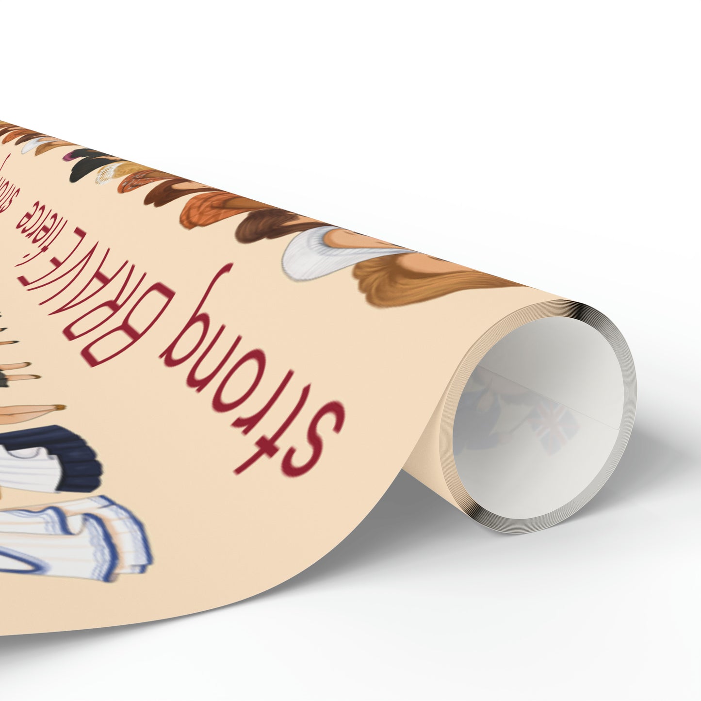 Inspirational Women with Empowering Words Gift Wrap - Strong Influential Women Wrapping Paper