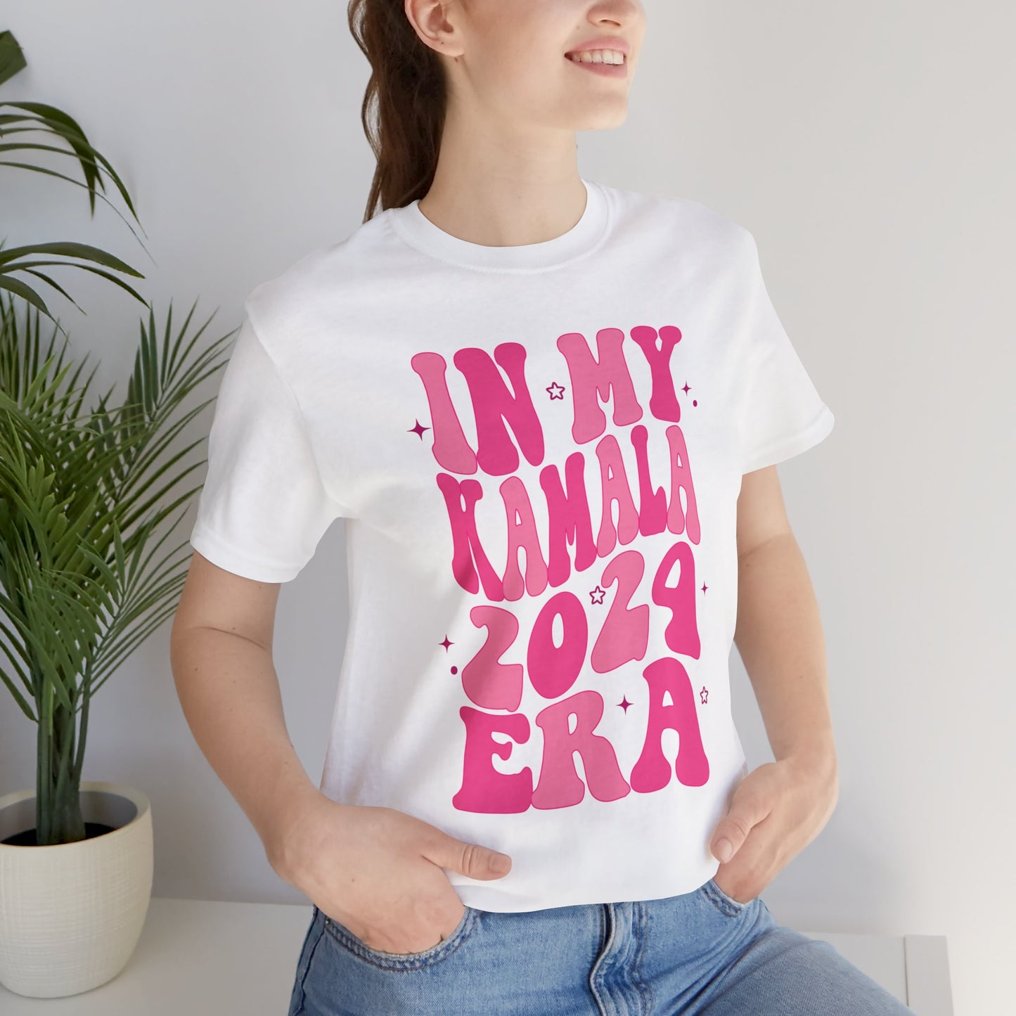 In My Kamala Era Shirt, Let's Finish, Bella Canvas 3001 Unisex T-Shirt Vote Kamala Harris President, Biden Drops, Pro Kamala Campaign