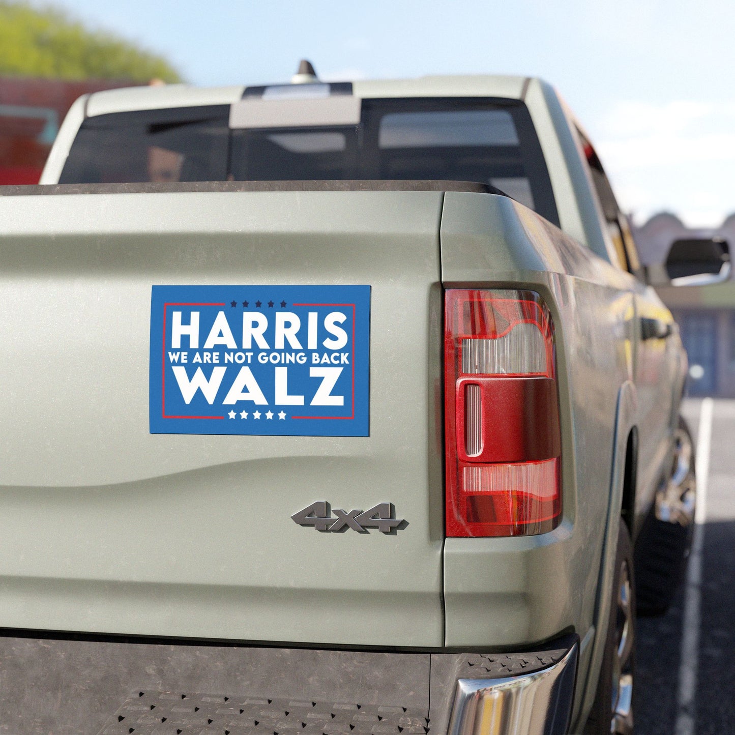 Not Going Back, Harris Walz 2024, Kamala Harris Magnet, Vinyl Weatherproof Magnet, Kamala Bumper Car Magnet