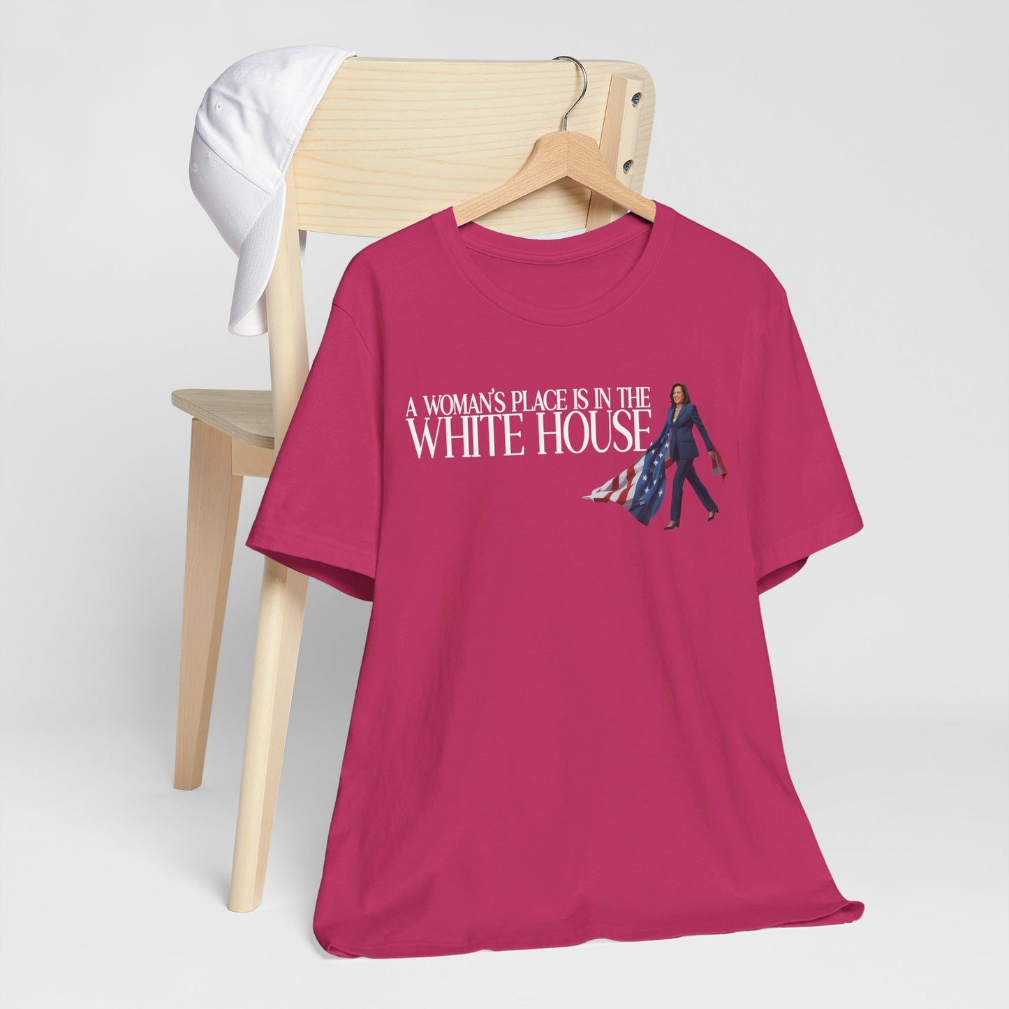 Woman's Place is in the White House, Madam President Kamala Harris, Bella Canvas 3001 Unisex T-Shirt, Kamala Shirt, Kamala DNC Shirt, Kamala