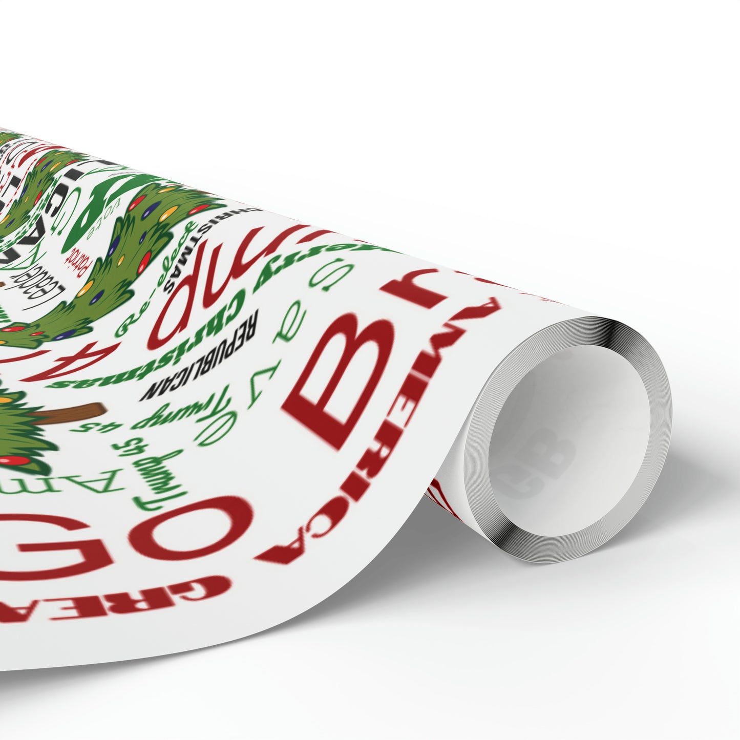 Christmas Word Wrap Trump Gift Wrap for Gifts Christmas - Let's Go Brandon Gift Wrap