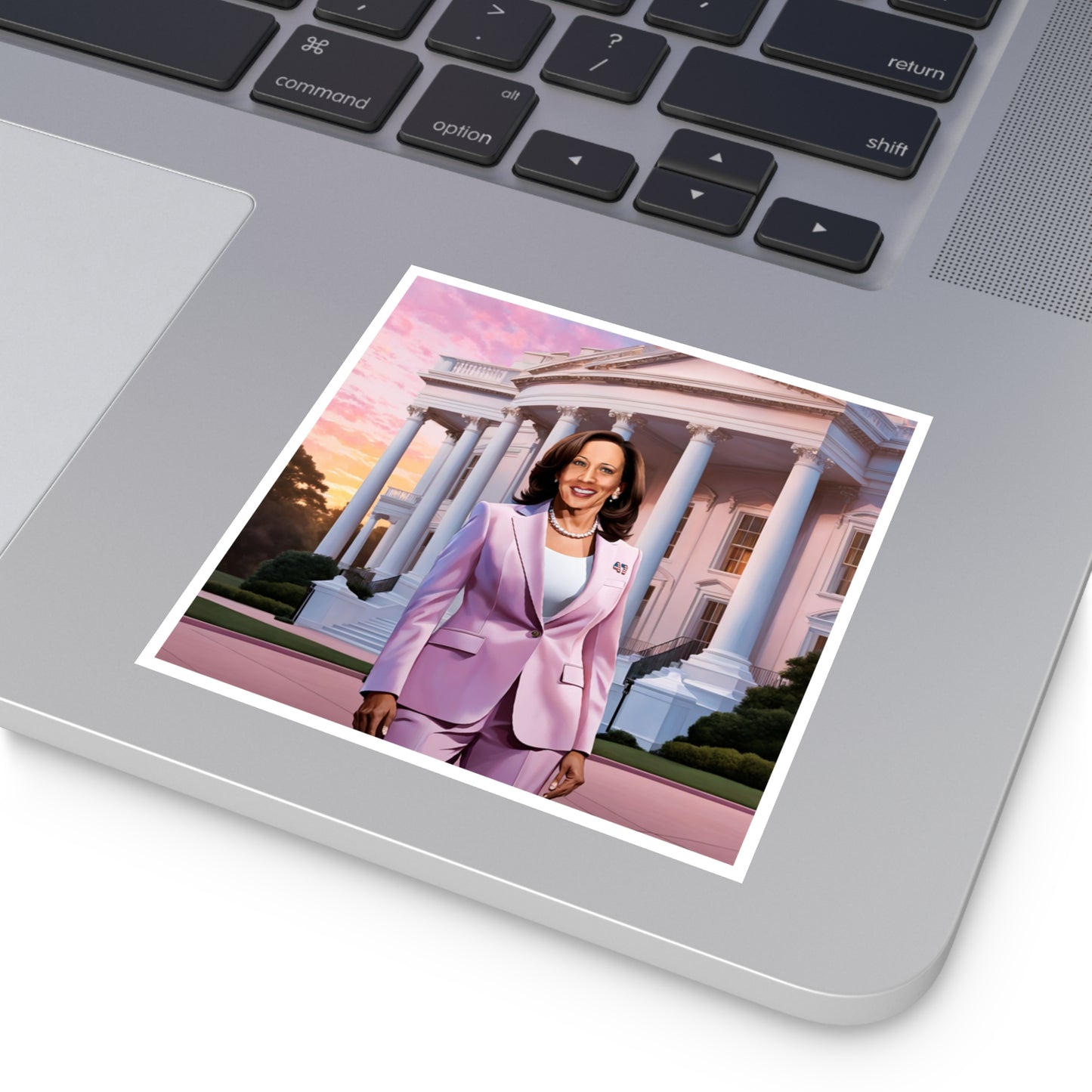 Kamala Harris Digi-Art Sticker, Indoor\Outdoor Vinyl Sticker, Kamala Harris 2024, Kamala White House, Vote Kamala 2024, Kamala Sticker