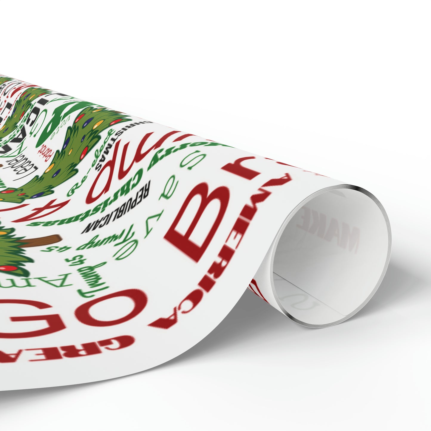 Christmas Word Wrap Trump Gift Wrap for Gifts Christmas - Let's Go Brandon Gift Wrap