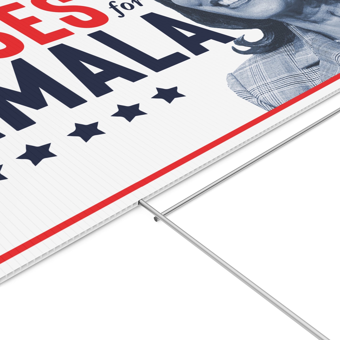 Nurses for Kamala, Harris Walz, Double Sided Yard Sign with Stand, Kamala Yard Sign, Lawn Sign 18" x 24", Harris Walz Yard Sign, RN Sign