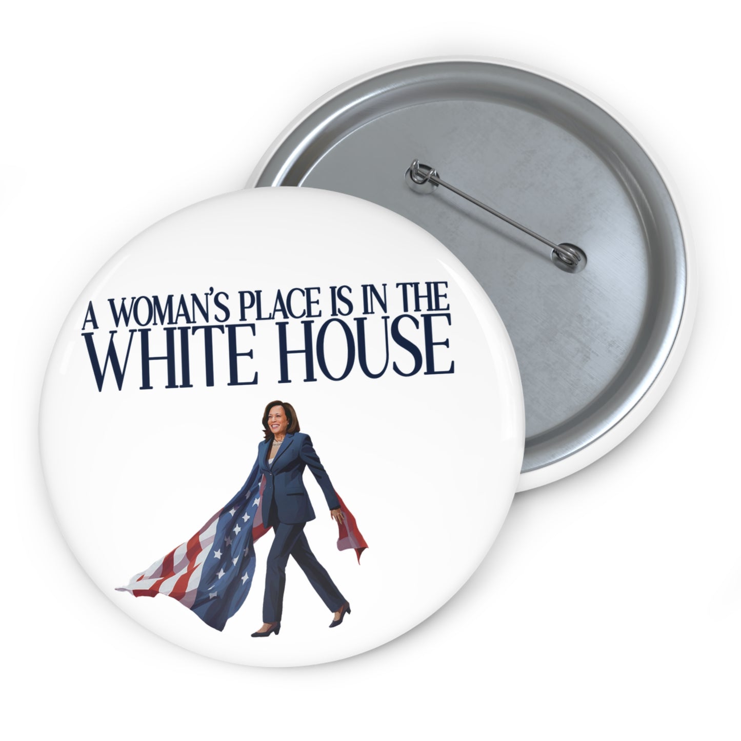 Woman's Place is in the White House, Madam President Kamala Harris, Harris For President Pin, Kamala Harris Pin Button, Kamala Election Pin