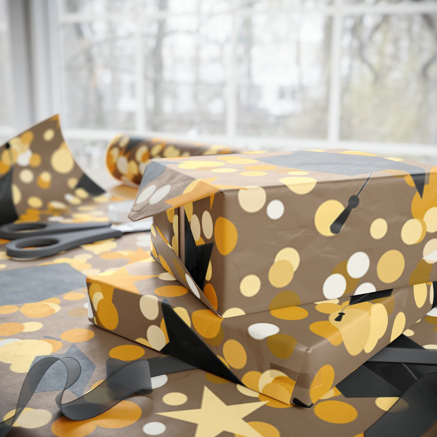 Gold Graduation Gift Wrapping Paper - Graduate Gift - Congratulations Graduates
