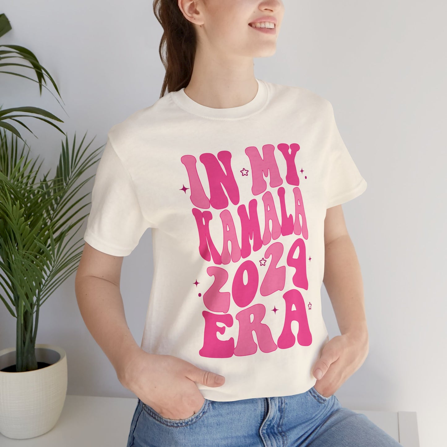 In My Kamala Era Shirt, Let's Finish, Bella Canvas 3001 Unisex T-Shirt Vote Kamala Harris President, Biden Drops, Pro Kamala Campaign