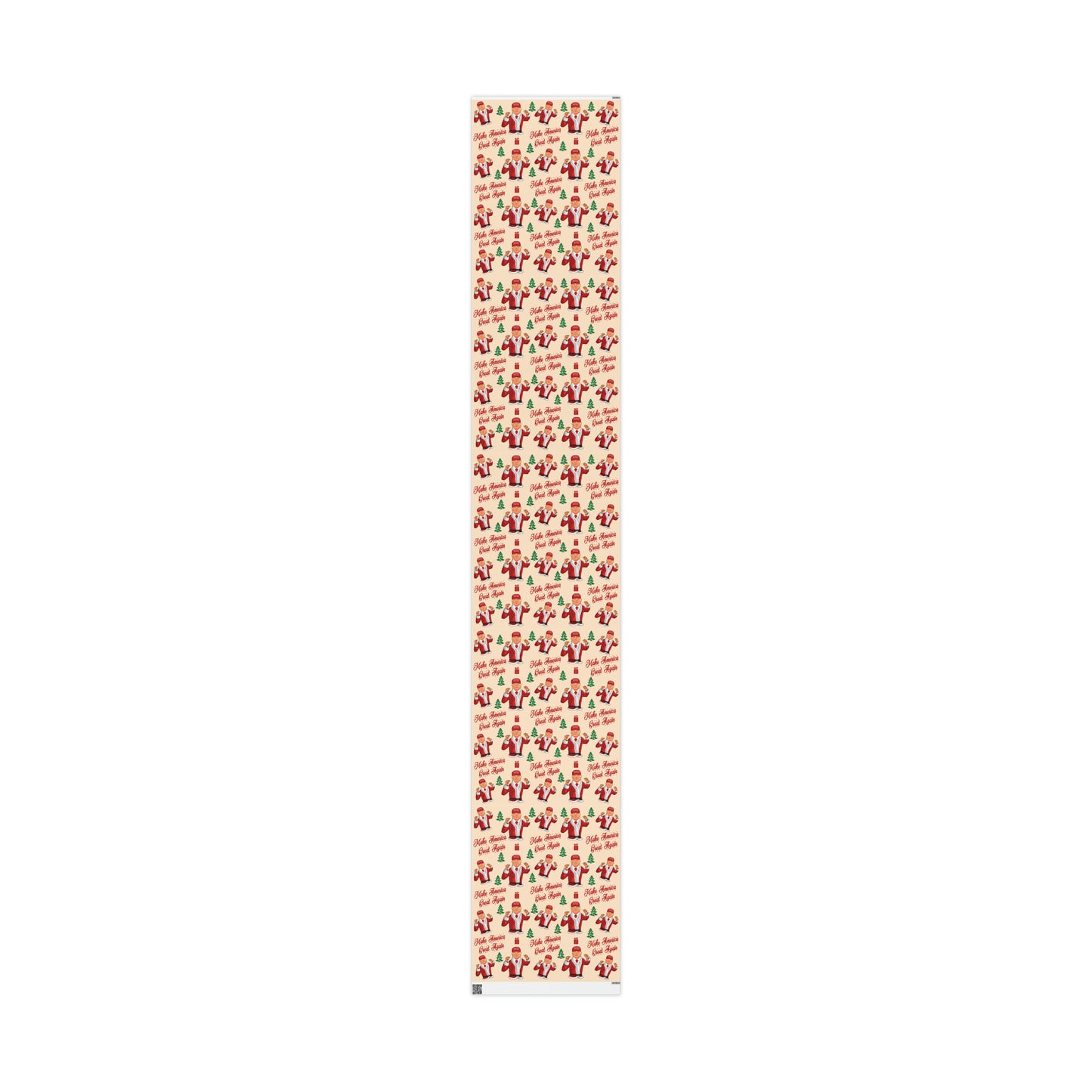 Funny MAGA Trump Christmas Wrapping Paper - Make America Great Again Gift - Joe Let's Go Brandon Funny Santa Trump Wrapping Paper