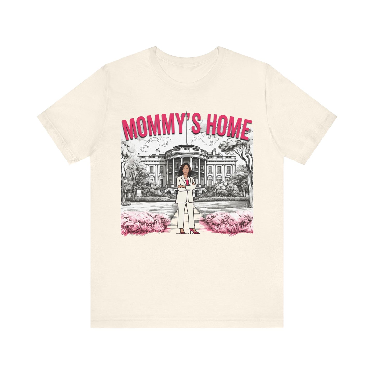 Kamala Mommy's Home Shirt, Kamala Shirt, Bella Canvas 3001 Unisex T-Shirt Vote Kamala Harris President, Kamala Pink White House, Kamala 2024