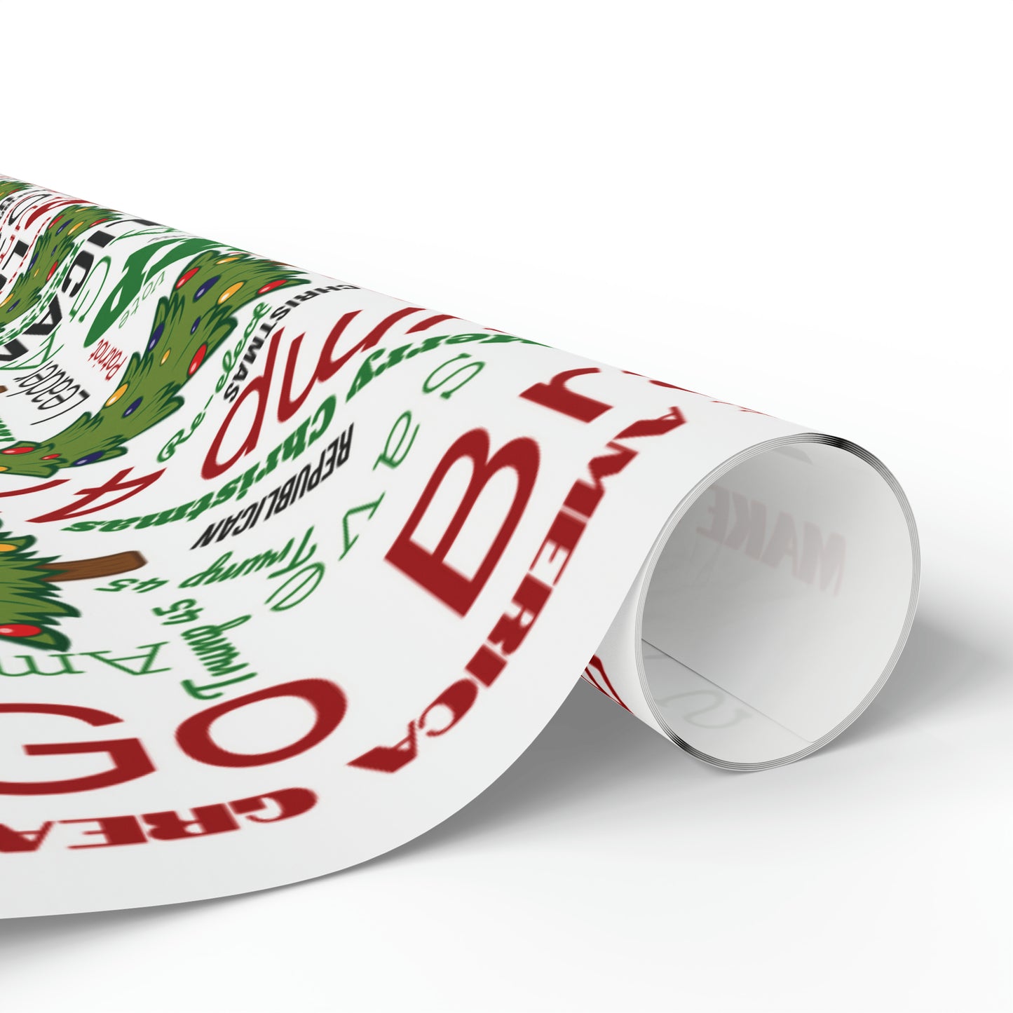 Christmas Word Wrap Trump Gift Wrap for Gifts Christmas - Let's Go Brandon Gift Wrap