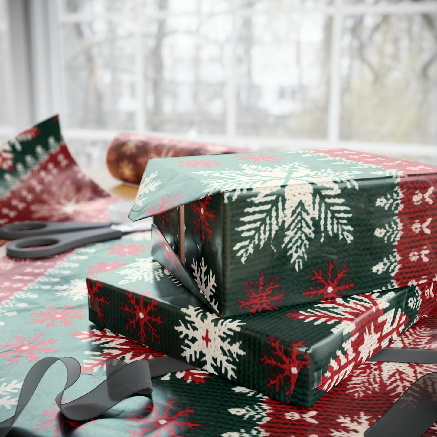 Pretty Ugly Christmas Sweater Wrapping Paper Ugly Christmas Sweater Gift Wrap