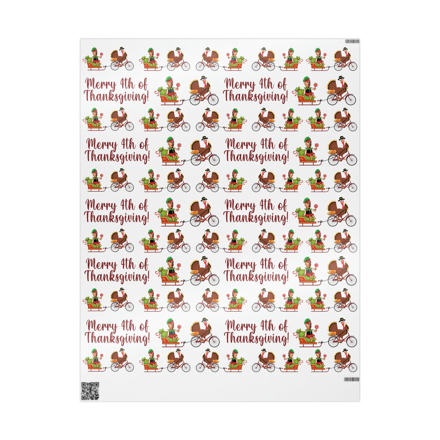 Hilarious Biden Confused Christmas Wrapping Paper for Gifts Biden Merry 4th of Thanksgiving