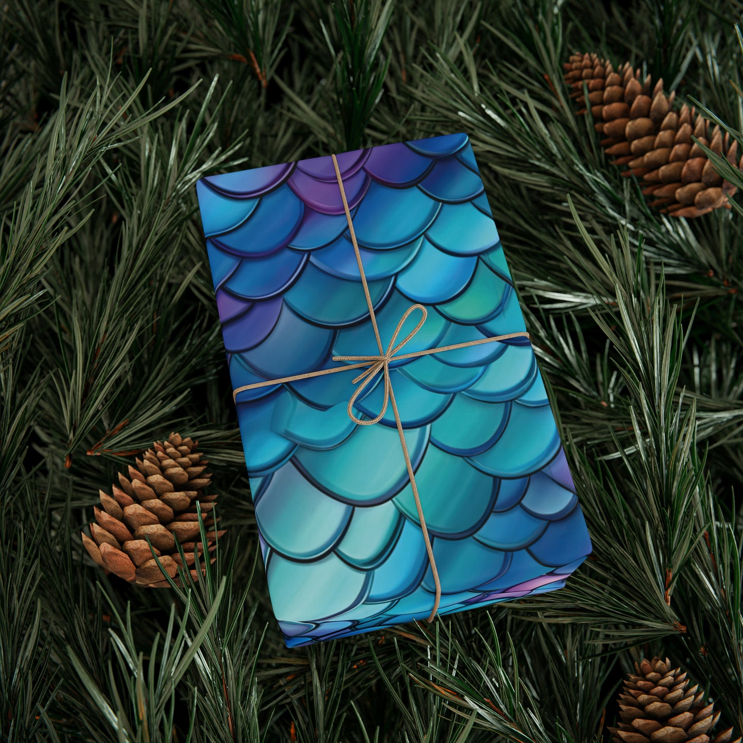 Beautiful Mermaid Wrapping Paper Mermaid Scales Mermaid Gift Wrap