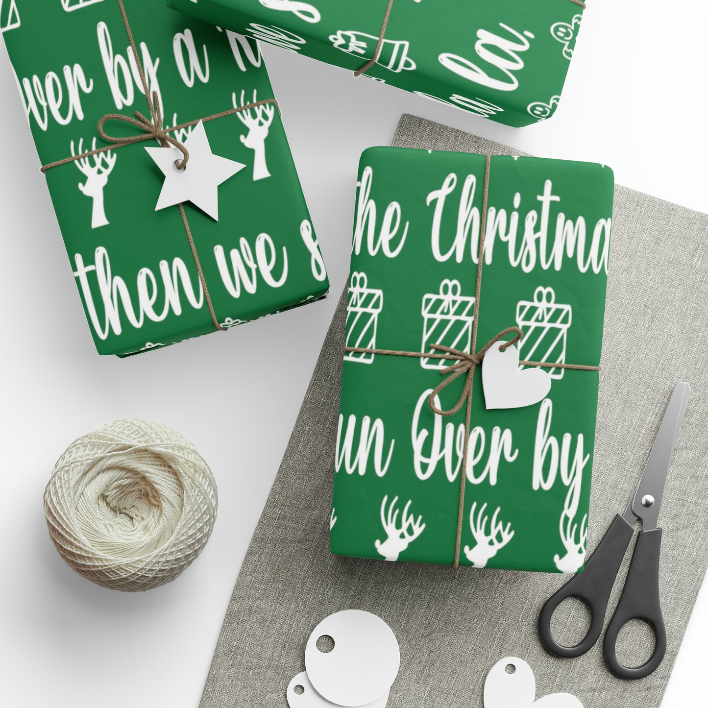 Funny Let's Go Brandon Christmas Gift Wrap Green - Brandon Trump Gift Wrap Funny Green Wrapping Paper