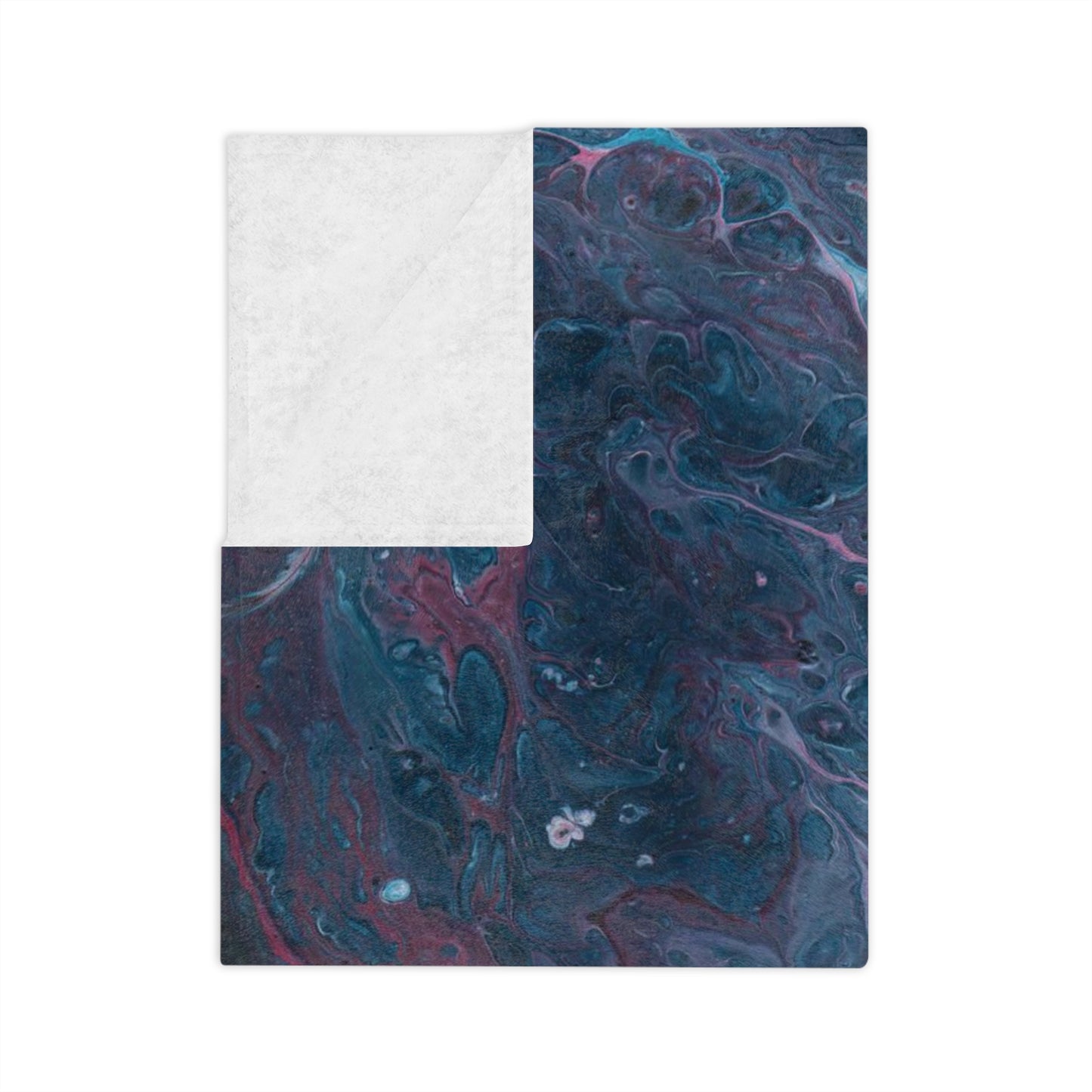 Amazing Acrylic Fluid Pattern Style Throw Sofa Bed Blanket - Soft Thick Velveteen Minky Throw Blanket