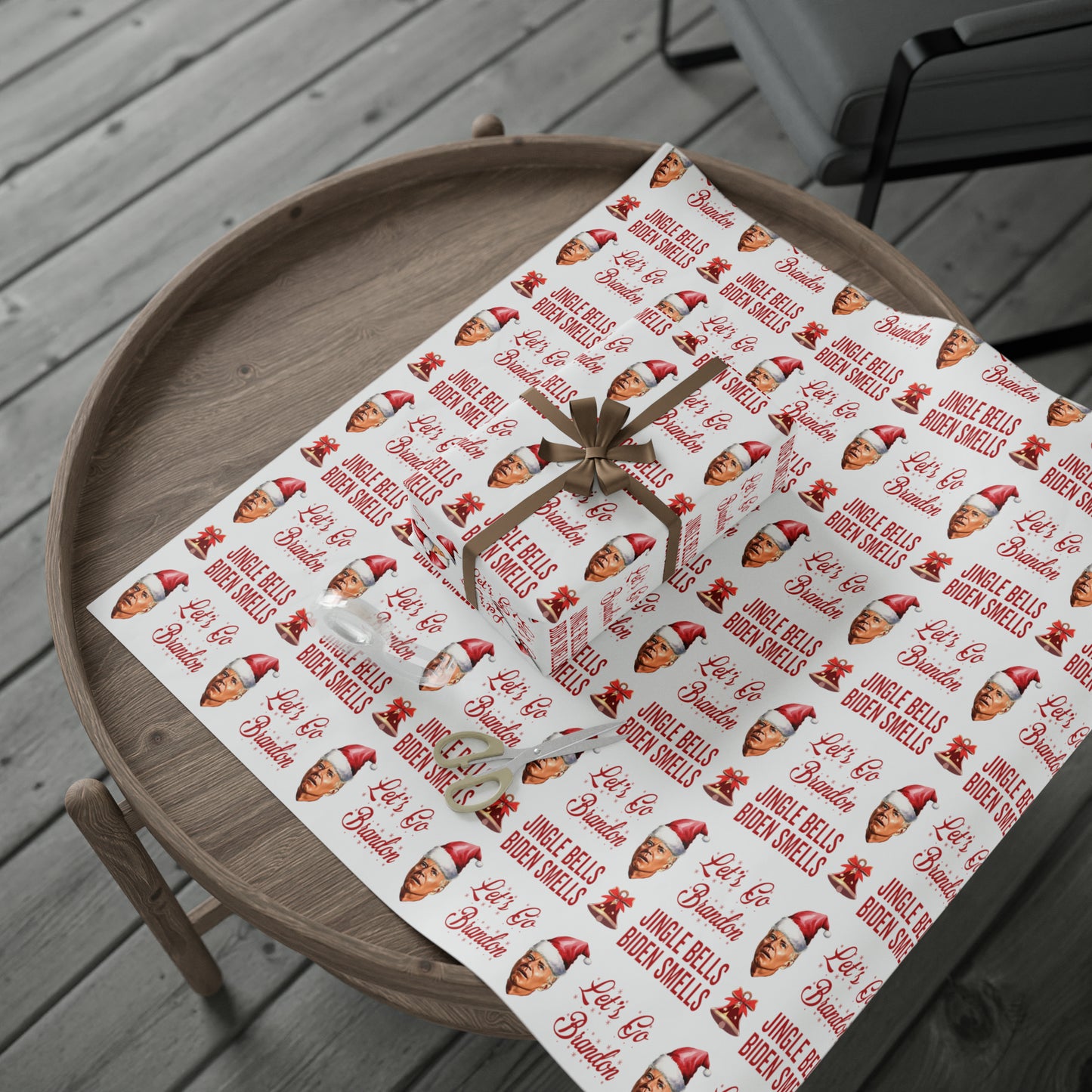 Very Confused Biden Christmas Wrapping Paper Happy Easter - Christmas Song Biden Smells Gift Wrap