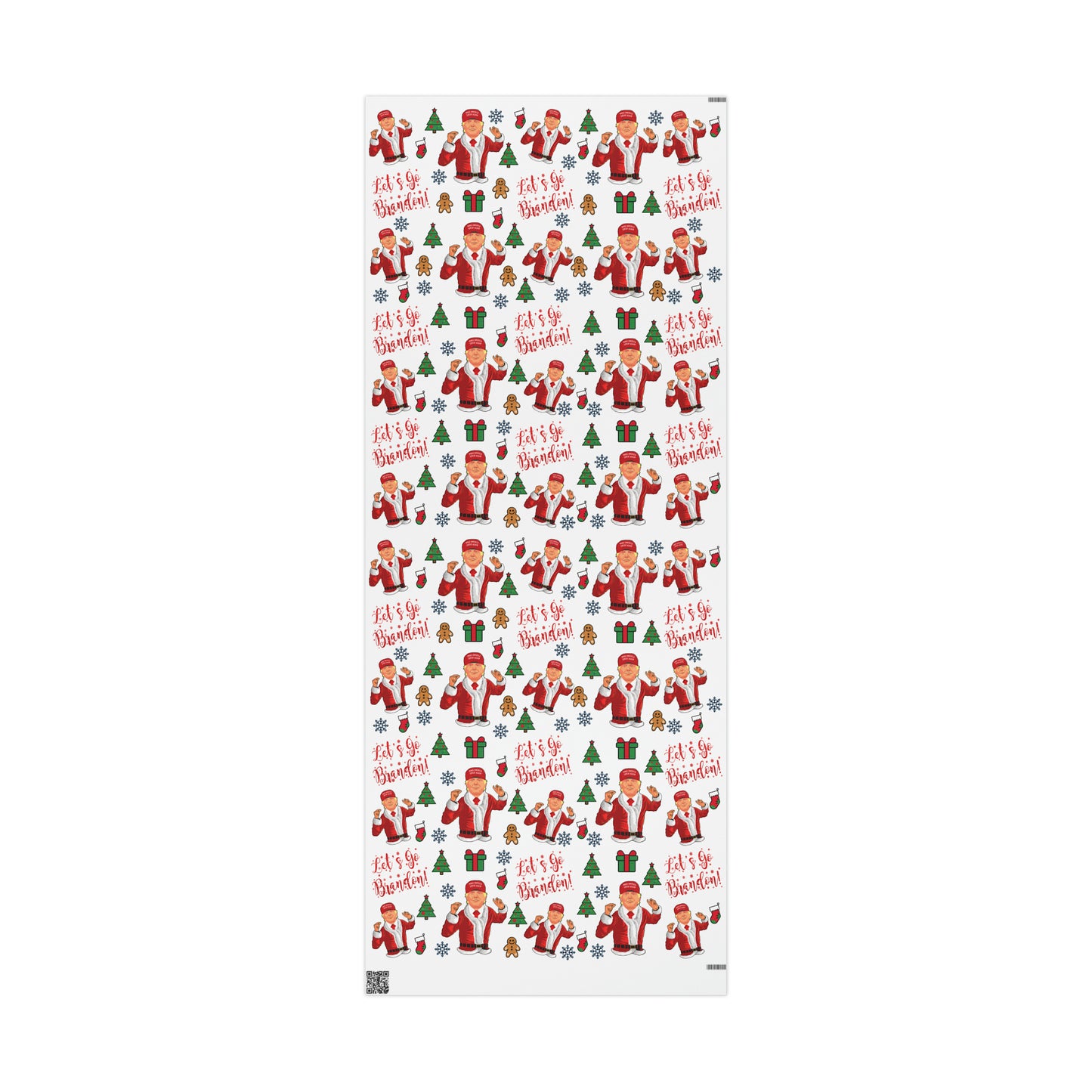 MAGA Trump Wrapping Paper for Gifts - Pro Trump Let's Go Brandon Christmas Gift Wrap
