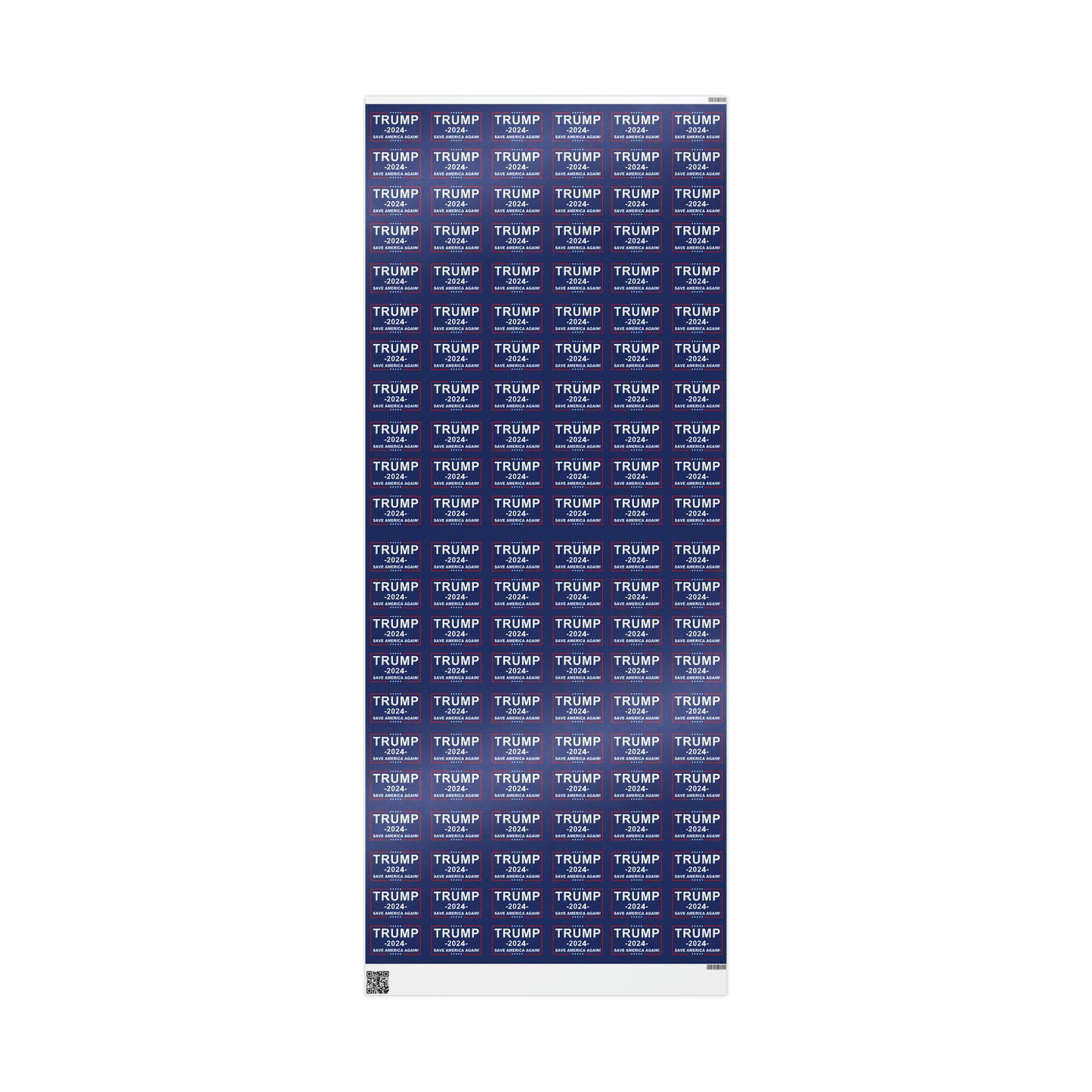 Pro Trump 2024 Save American Again Christmas Wrapping Paper Blue