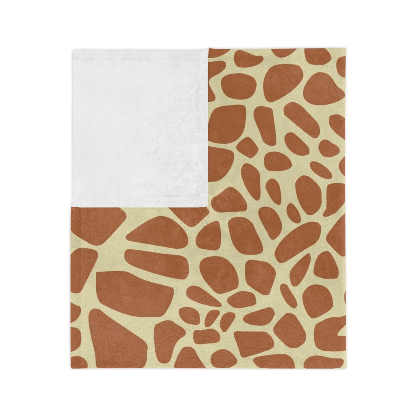 Gentle Giraffe Pattern Theme Throw Sofa Bed Blanket Giraffe Nursery - Soft Thick Velveteen Minky Throw Blanket