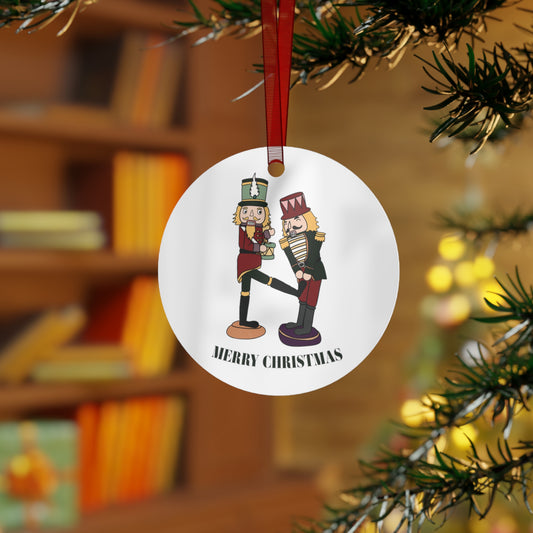 Merry Christmas Ornament Funny Nutcracker Ornament Lightweight Shaterproof Metal Ornaments Christmas Ornament Exchange Christmas Nut Kick