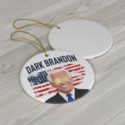 Dark Brandon Christmas Ornament - Biden Brandon Ceramic Ornament