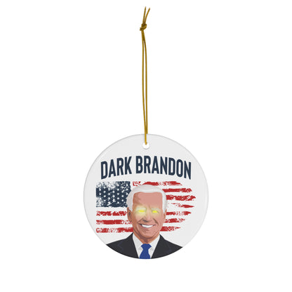 Dark Brandon Christmas Ornament - Biden Brandon Ceramic Ornament