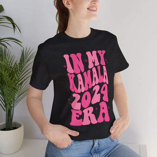 In My Kamala Era Shirt, Let's Finish, Bella Canvas 3001 Unisex T-Shirt Vote Kamala Harris President, Biden Drops, Pro Kamala Campaign