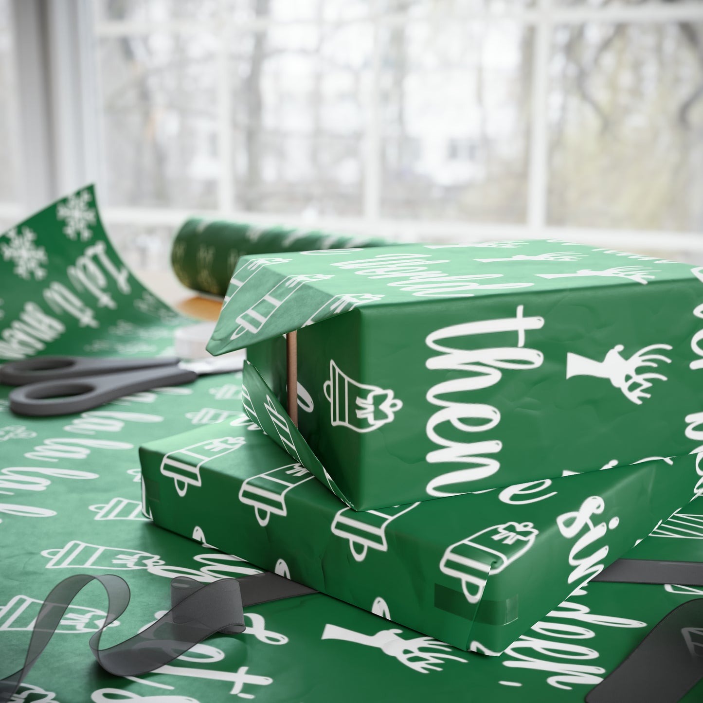 Funny Let's Go Brandon Christmas Gift Wrap Green - Brandon Trump Gift Wrap Funny Green Wrapping Paper