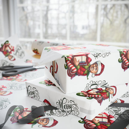 The Great Trump Elf Gift Wrap Merry Christmas Gift Wrap Elf Trump 2024 Trump Wrapping Paper Trump Christmas Funny Gift Wrap MAGA Trump