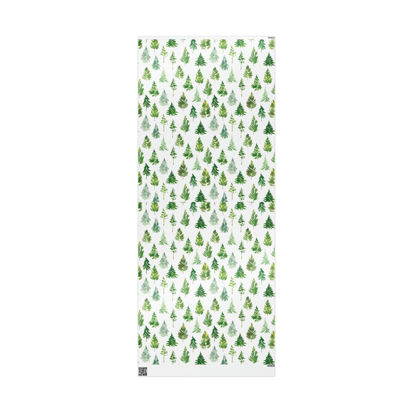 Gorgeous Green Pastel Trees Christmas Gift Wrap - Christmas Trees Wrapping Paper
