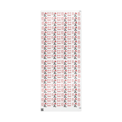 Funny Confused Biden Trump Christmas Wrapping Paper - MAGA Gift - Let's Go Brandon Pro Trump Wrapping Paper
