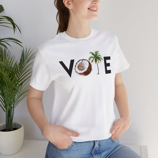 Vote Kamala Harris Shirt, Kamala Coconut Tree, Bella Canvas 3001 Unisex T-Shirt, Kamala Harris President, Kamala Going Back, Kamala 2024