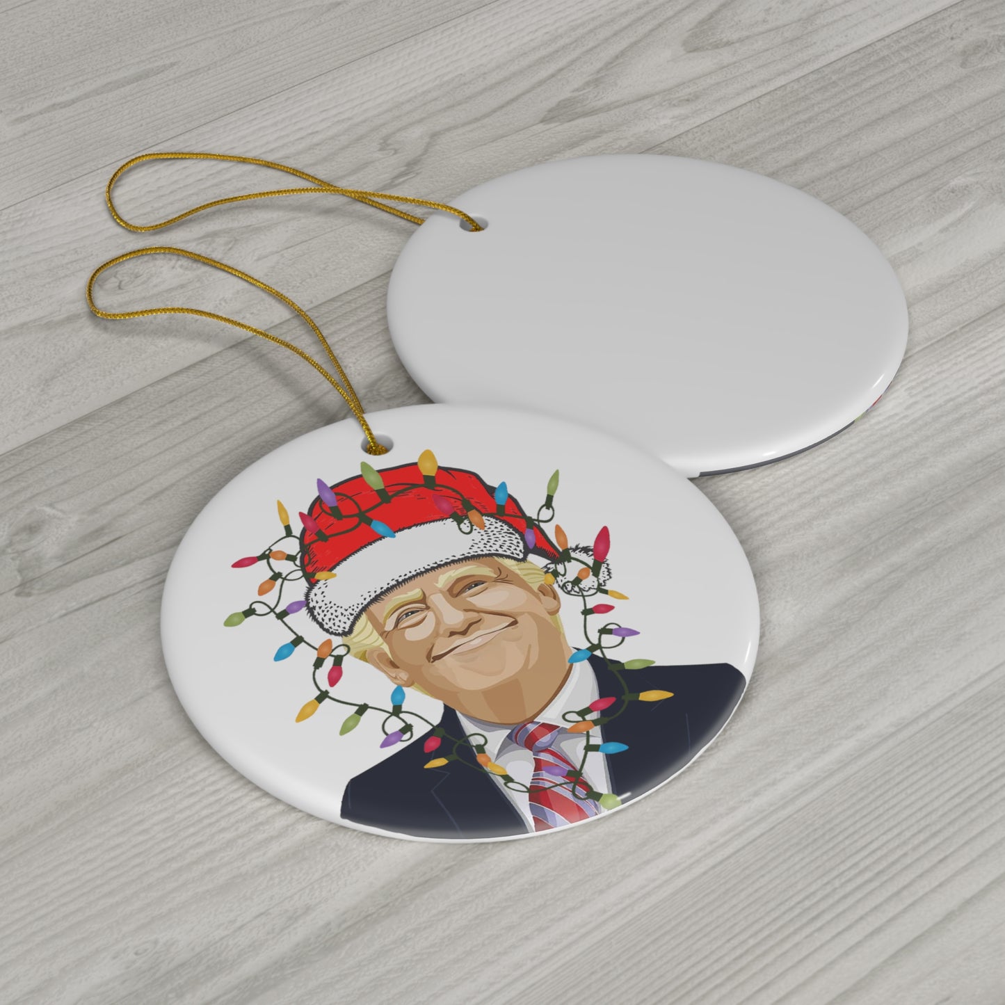 Great Trump Christmas Gift Santa Trump Christmas Lights Trump Ornament